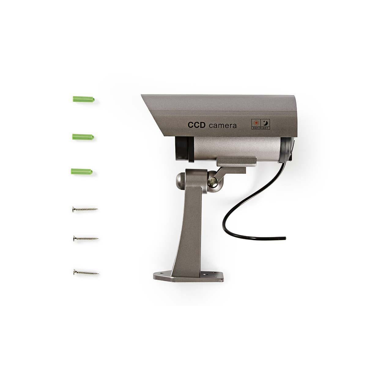 Nedis Dummy Security Camera Bullet IP44 Grey DUMCB40GY