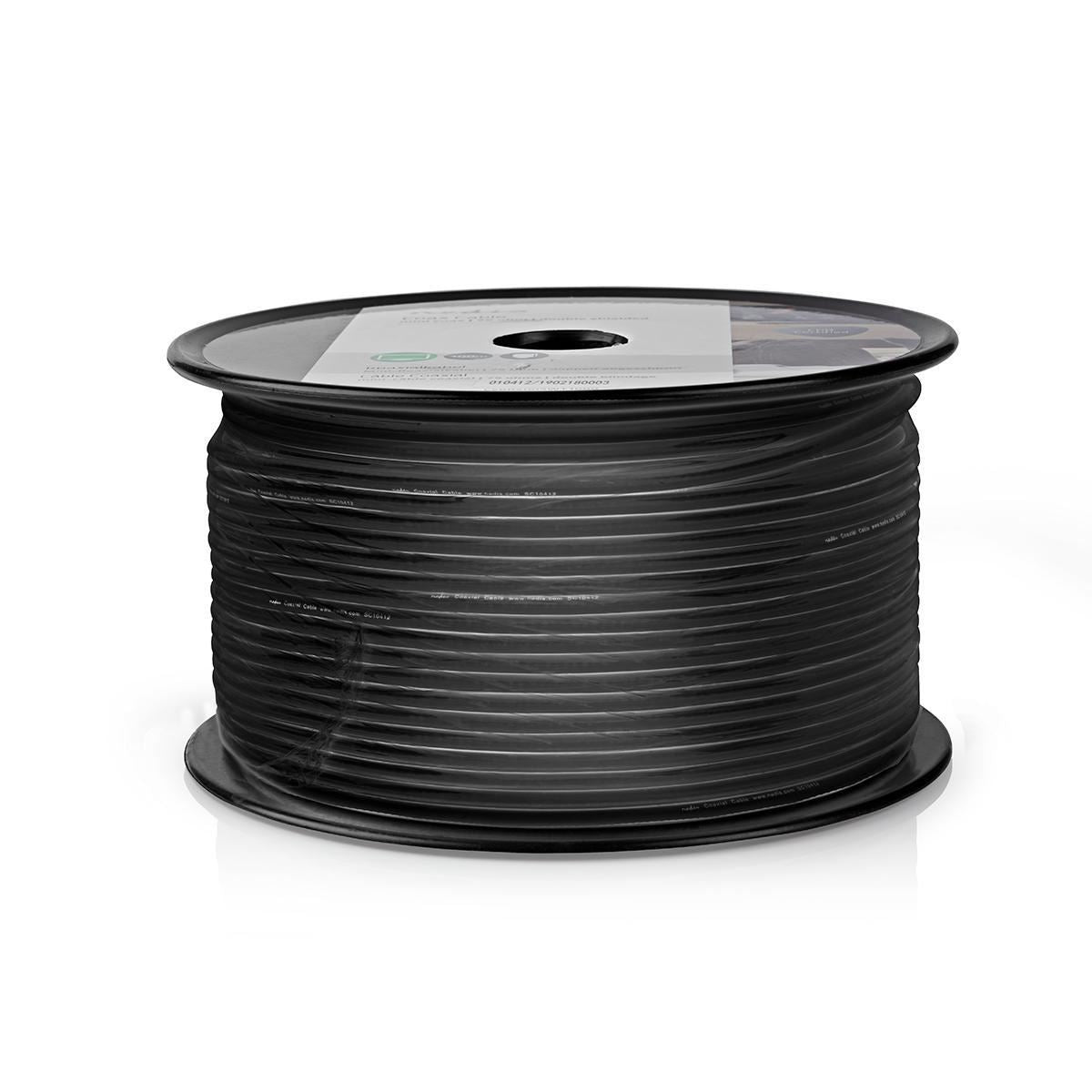 Nedis Coax Cable RG174 100m Reel Black CSBR0210BK1000
