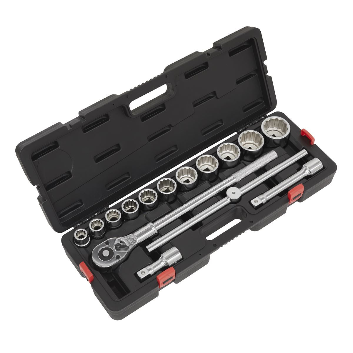 Sealey Socket Set 3/4"Sq Drive 12-point WallDrive 15pc Metric AK2583