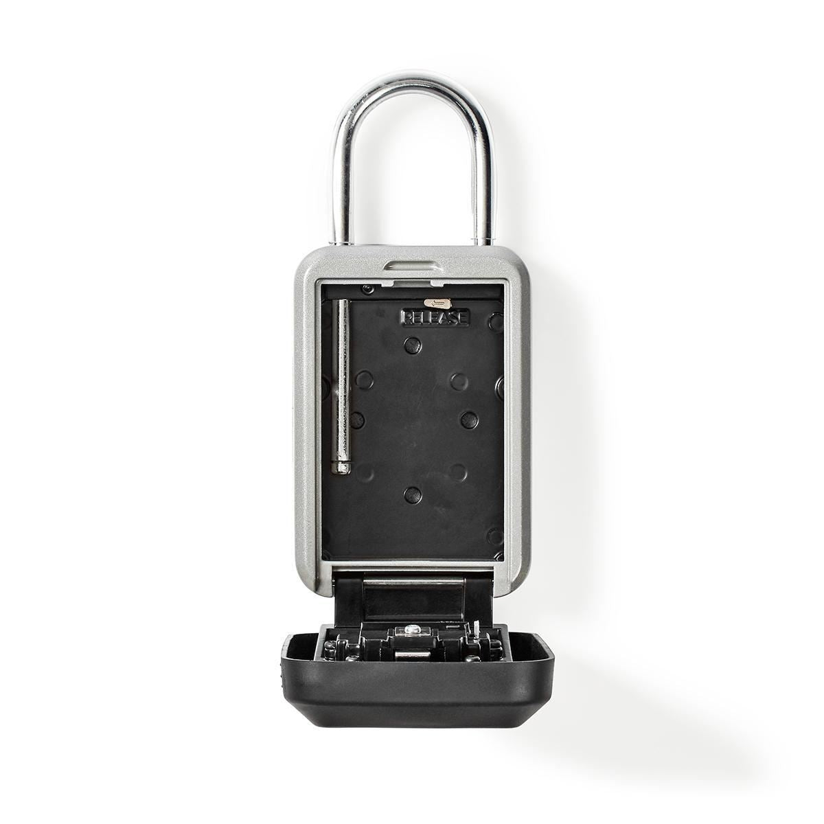 Nedis Vault Key Safe Combination Dial Lock Indoor and Outdoor Black/Silver