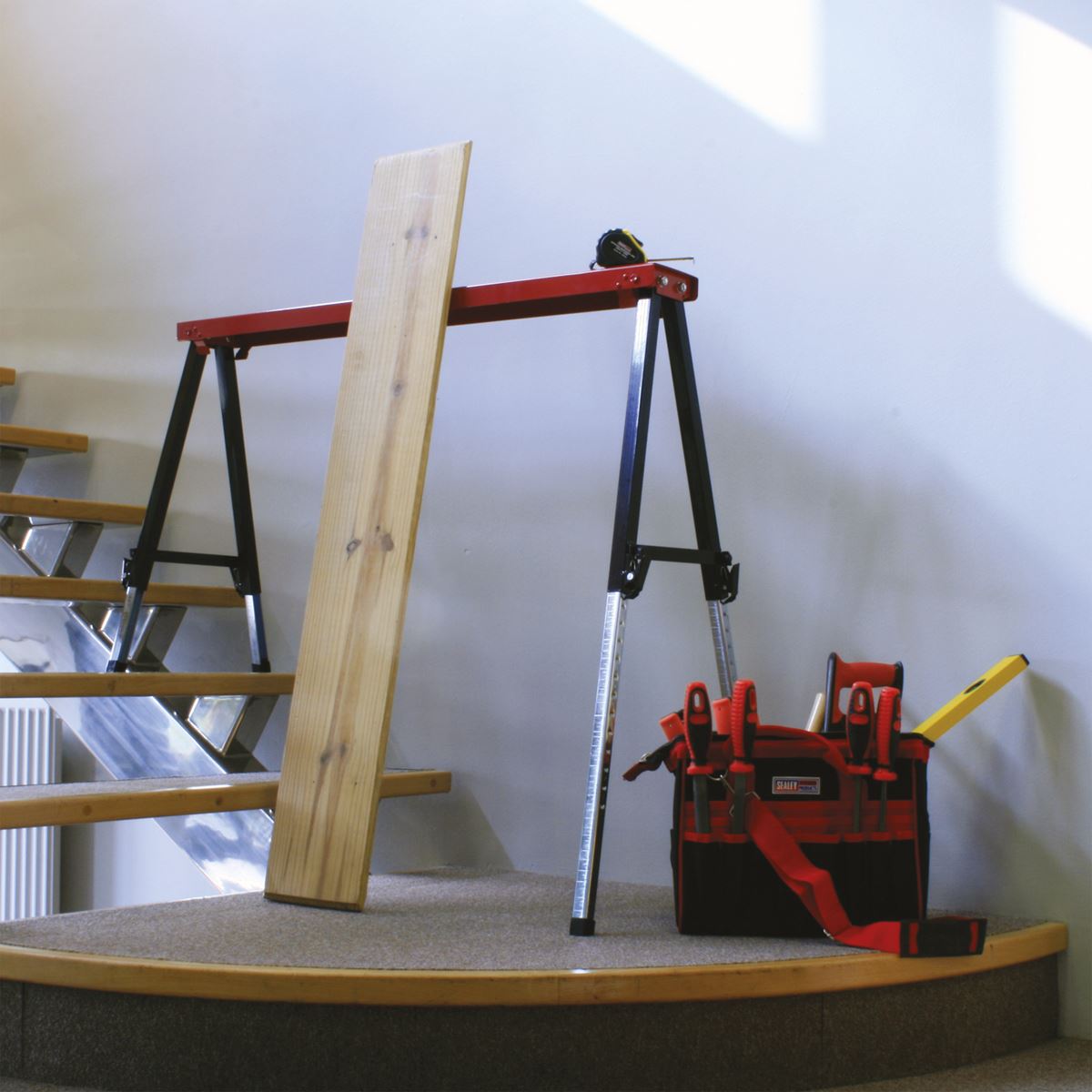 Sealey Fold Down Trestle with Adjustable Legs - Pair FTAL12