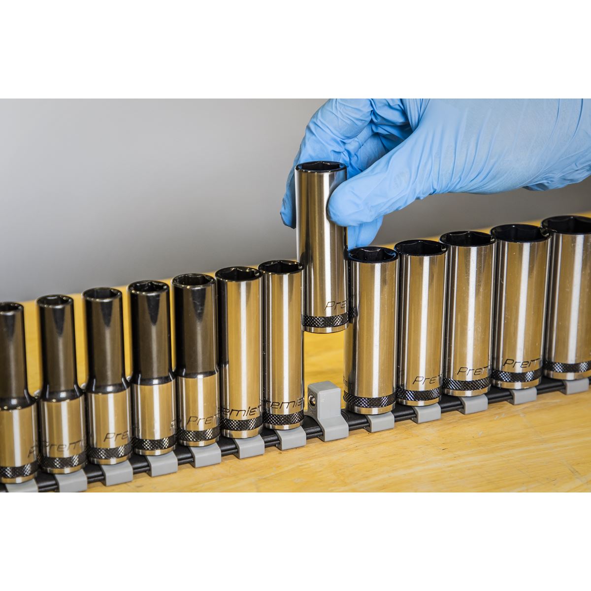 Sealey Socket Set Deep 13pc 1/2"Sq Drive Metric - Black Series AK7995