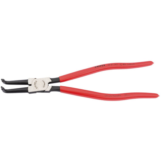 Knipex 44 21 J41 85mm - 140mm J41 90° Bent Internal Circlip Pliers - 81014