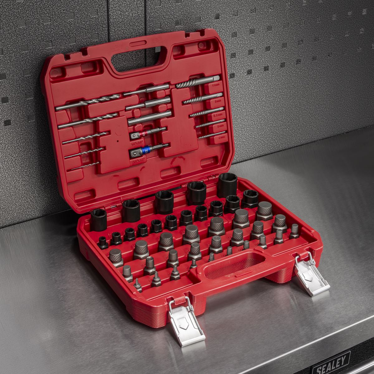 Sealey Master Nut, Bolt & Screw Extractor Set 56pc AK8156