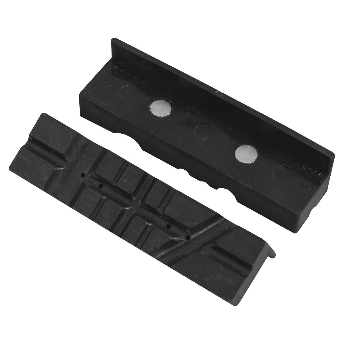Sealey 100mm Magnetic Soft Grip Vice Jaws MVJ100