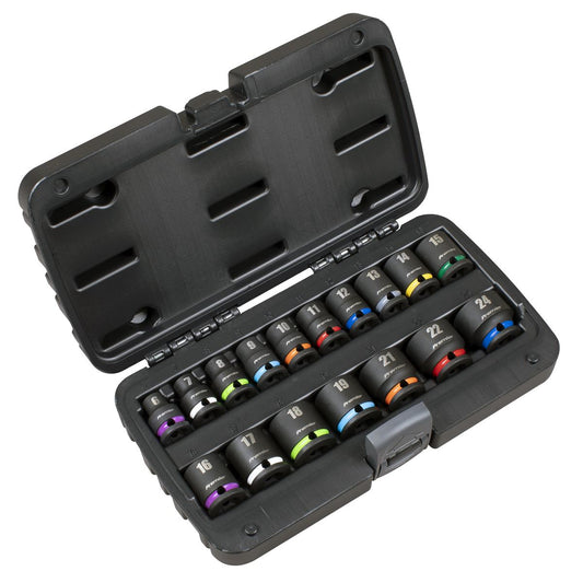 Sealey Premier Impact Socket Set 3/8"Sq Drive 17pc AK68218