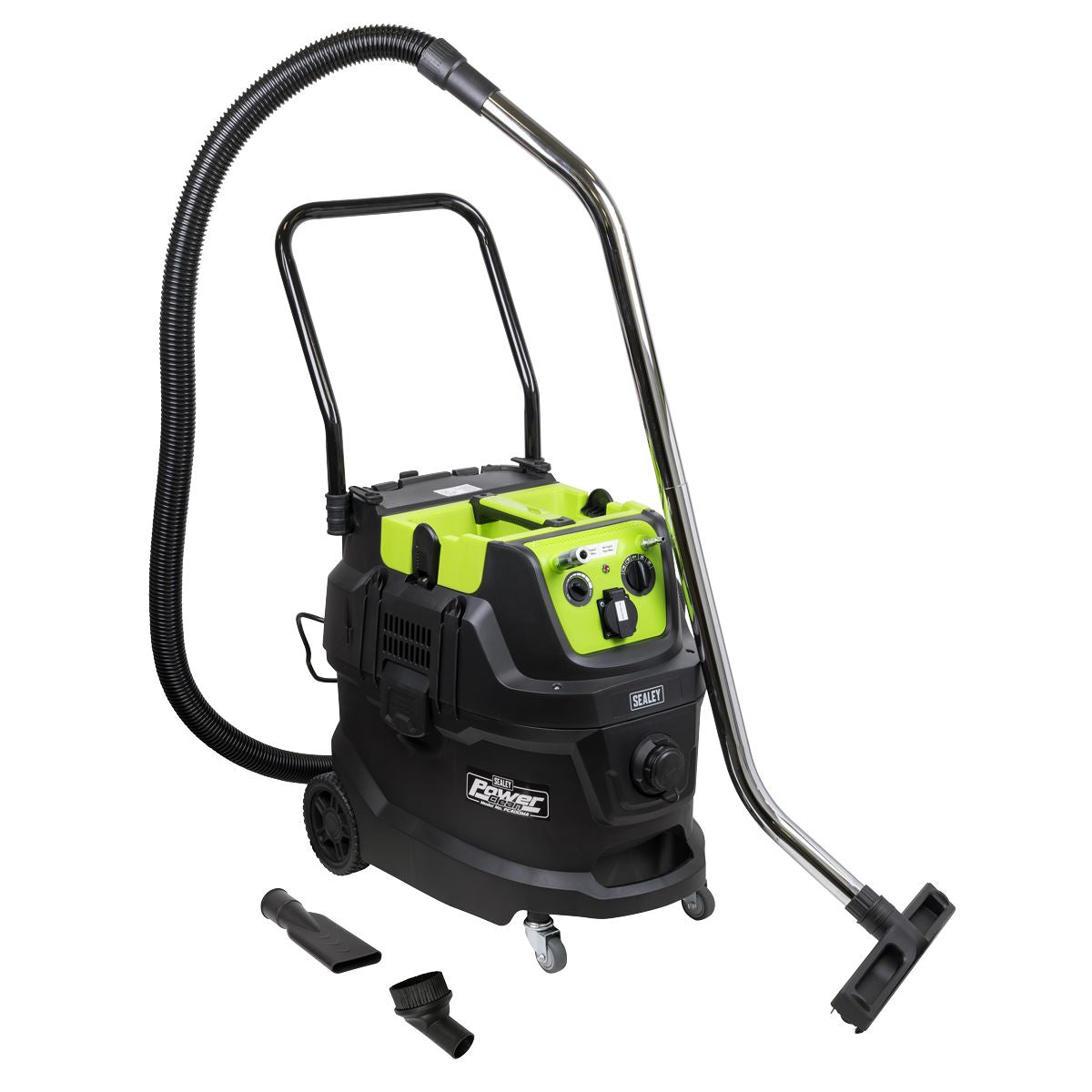 Sealey Dust-Free Wet & Dry Industrial Vacuum Cleaner 40L Plastic Drum Self-Clean