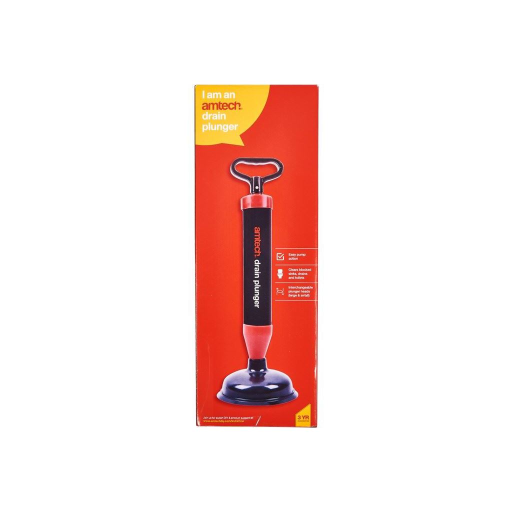 Amtech Drain Plunger - S1502