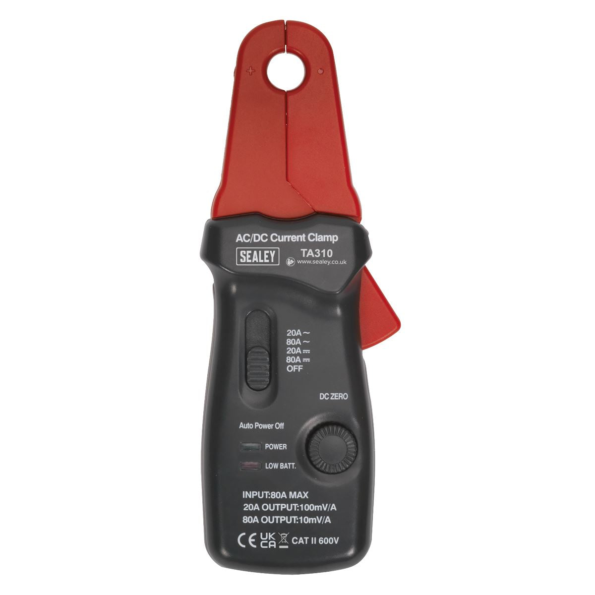 Sealey Current Clamp 20A/80A AC/DC - 12mm TA310