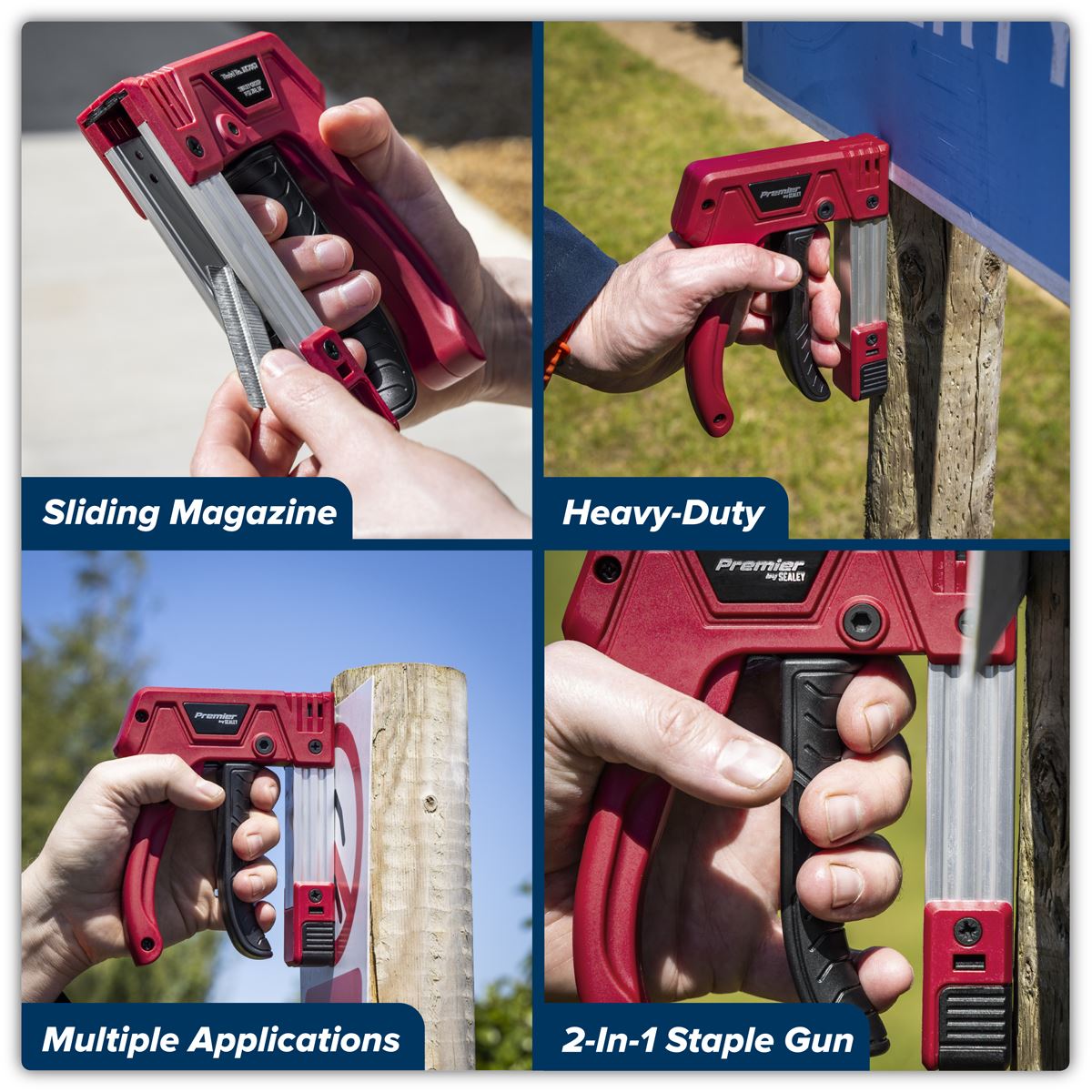 Sealey Premier Heavy-Duty Staple & Brad Nail Gun AK7067