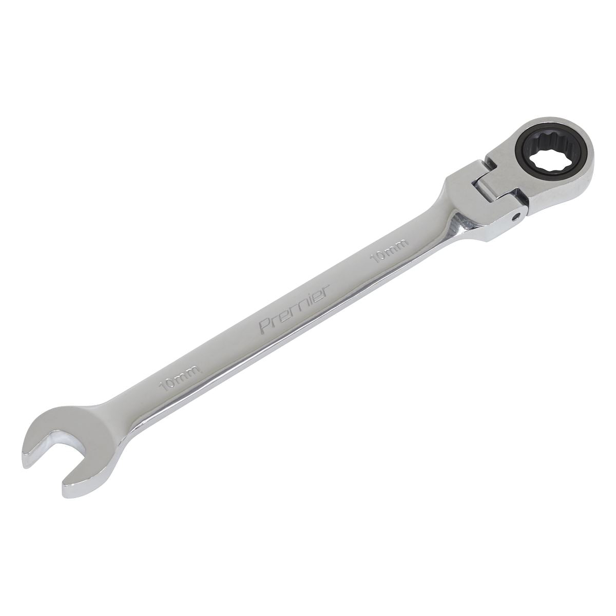 Sealey Flexi-Head Ratchet Combination Spanner 10mm FHRCW10