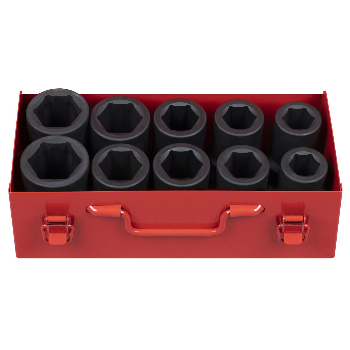 Sealey Impact Socket Set 10pc Deep 1"Sq Drive Metric/Imperial AK689