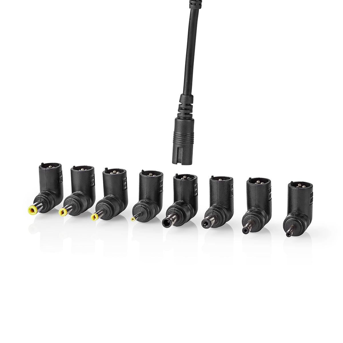 Nedis Notebook Adapter Universal 8 Connectors 45W Output 9.5V to 20V/3 A (Max.) - NBAU4501FBK
