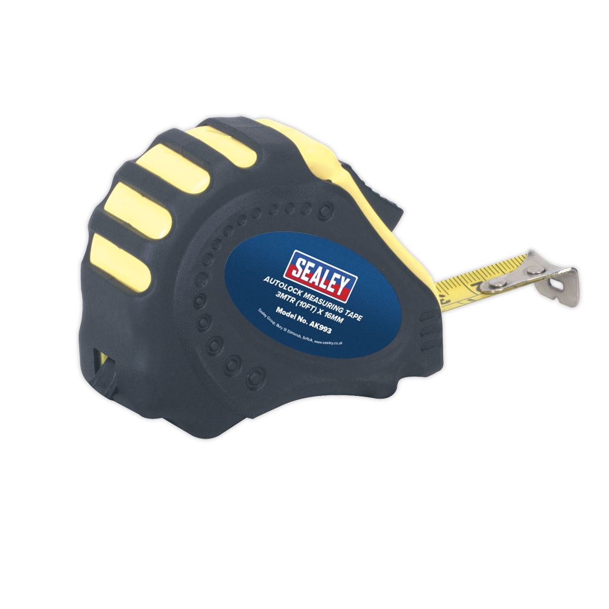 Sealey Autolock Tape Measure 3m(10ft) x 16mm - Metric/Imperial AK993
