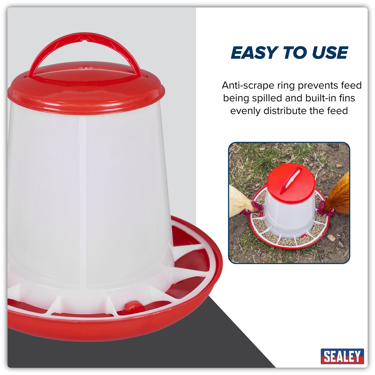 Sealey Poultry Feeder 3kg AFT03