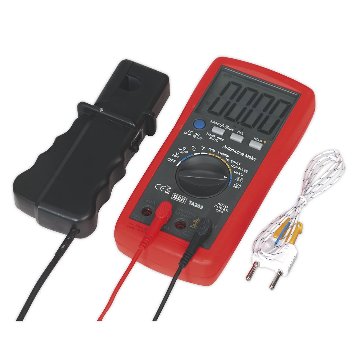 Sealey Digital Automotive Analyser 14-Function + Inductive Coupler TA202