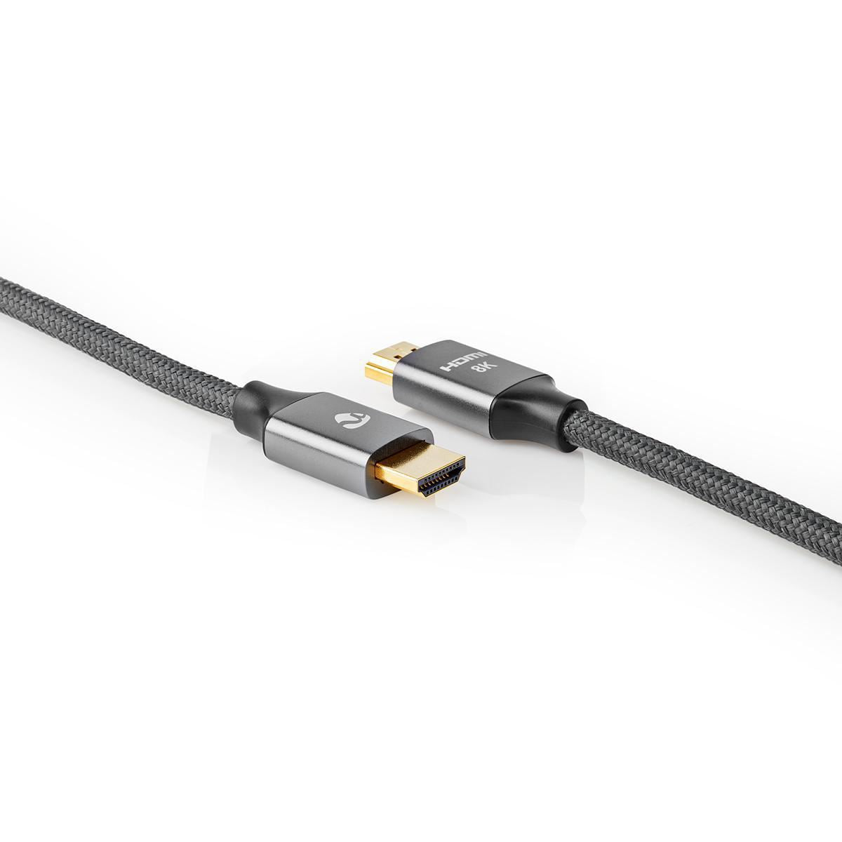Ultra High Speed HDMI Cable HDMI Connector to HDMI Connector Braided Cable 1m - CVTB35000GY10