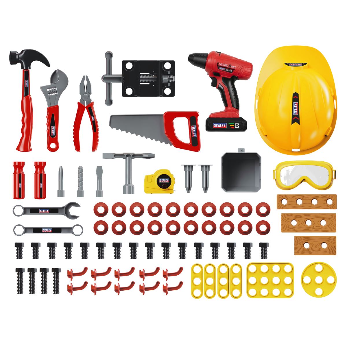 Sealey Junior Toy Tool Kit with Workbench 90pc JTK2