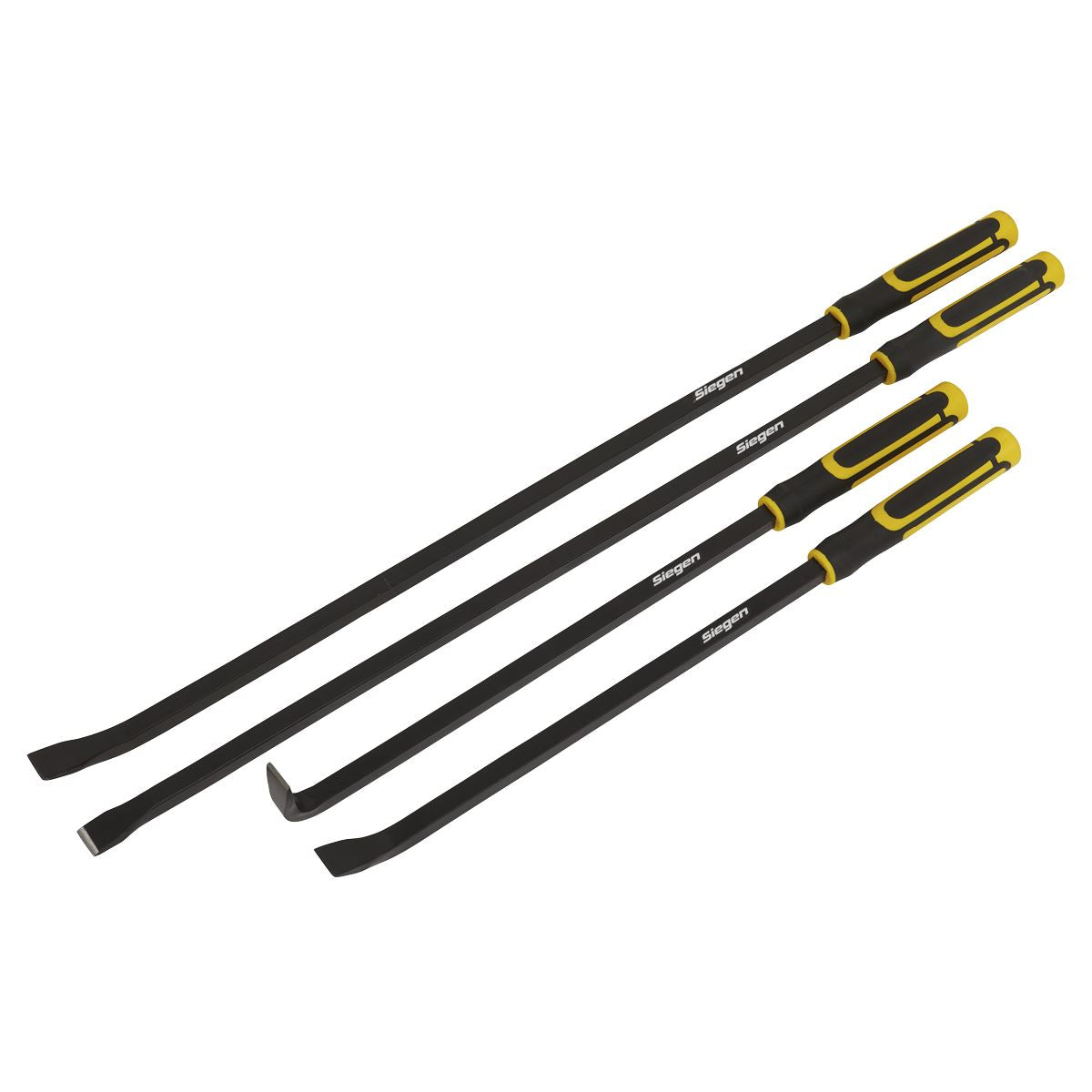 Sealey Pry Bar Set 4pc Heavy Duty with Hammer Cap S01193