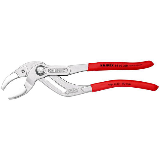 KNIPEX 81 03 250 SB Siphon and Connector Pliers, 250mm (self-service card/blister)