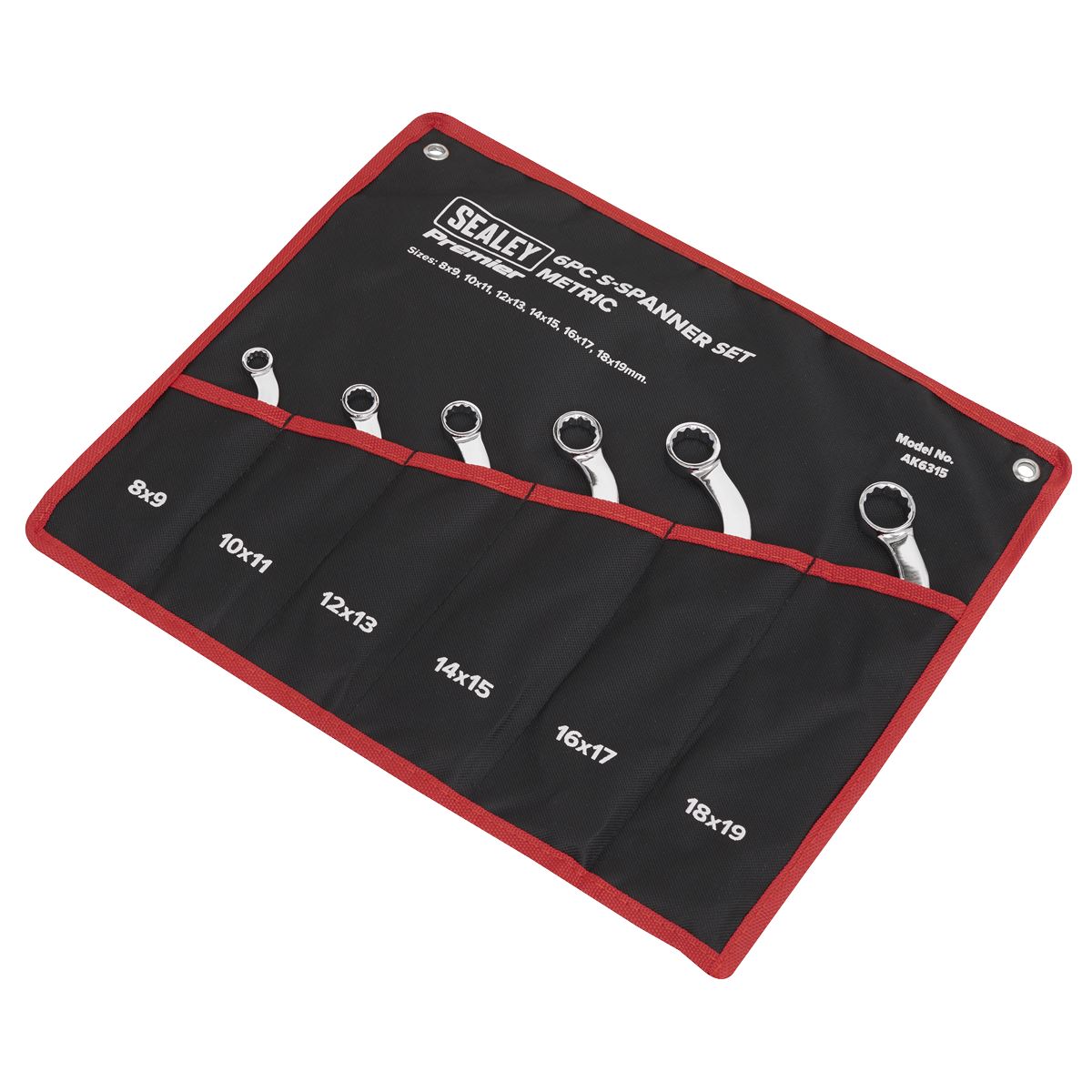 Sealey S-Spanner Set 6pc Metric AK6315