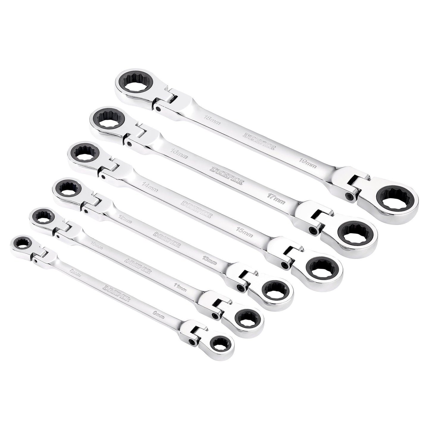 Draper 6 Piece Flex Ratc Ring Spanner Set 8231FBSMM/6