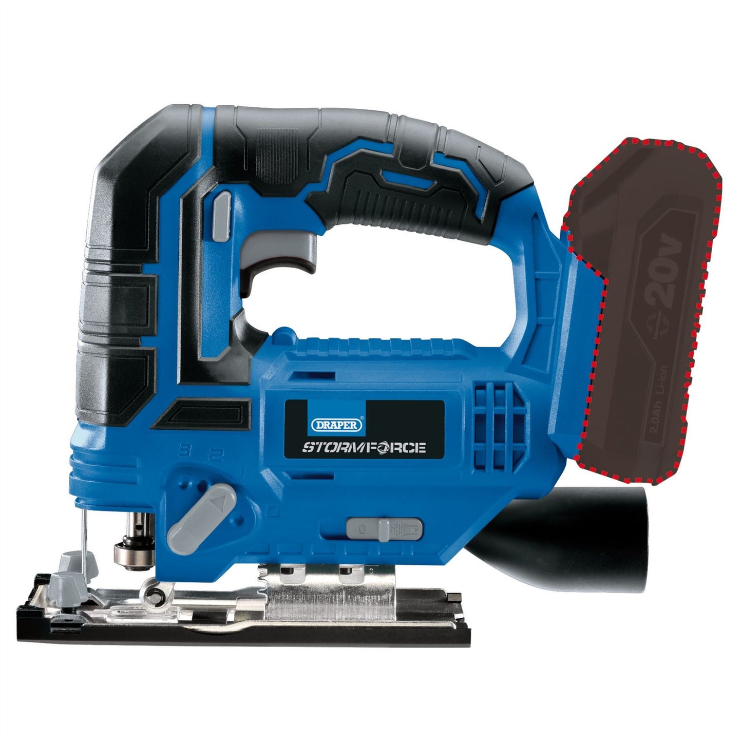 Draper Storm Force 20V Jigsaw (Sold Bare) - 89477