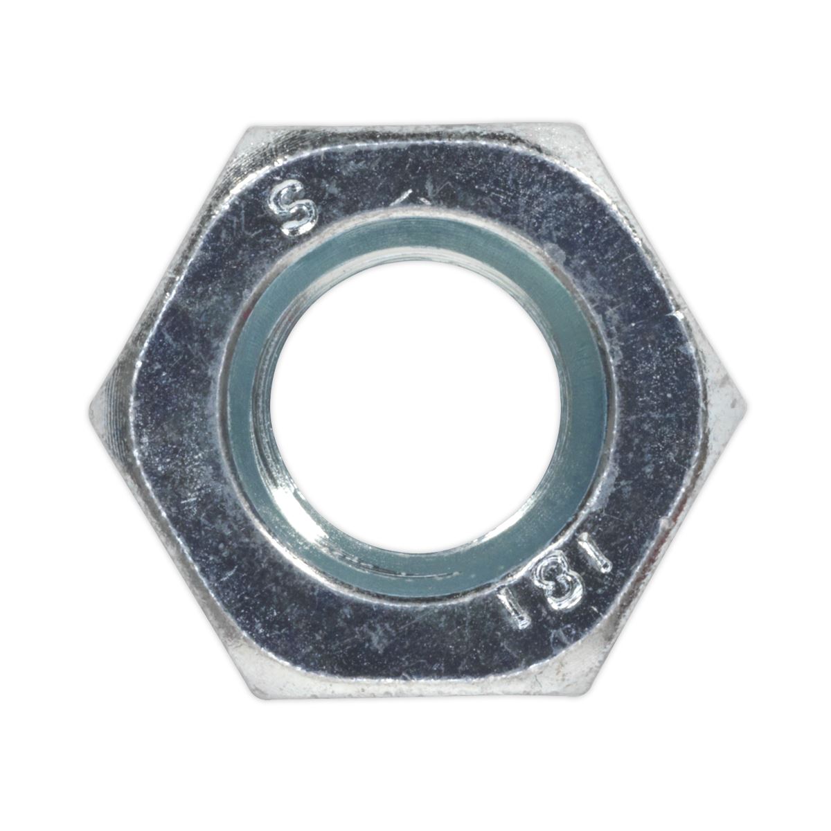 Sealey Steel Nut DIN 934 - M10 Zinc Pack of 100 SN10