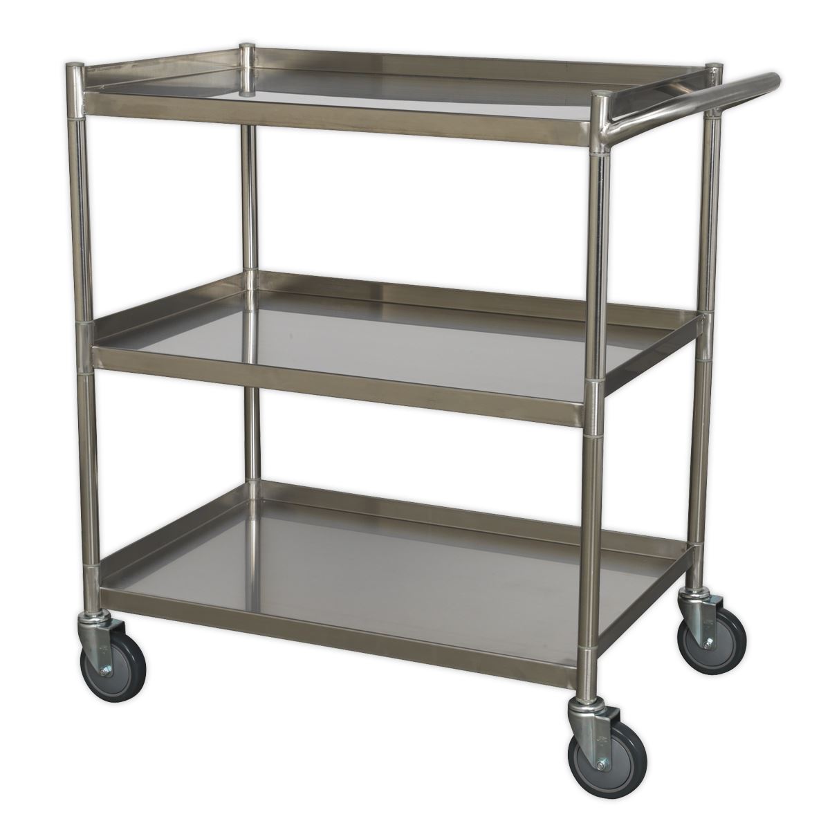 Sealey Workshop Trolley 3-Level Stainless Steel CX410SS