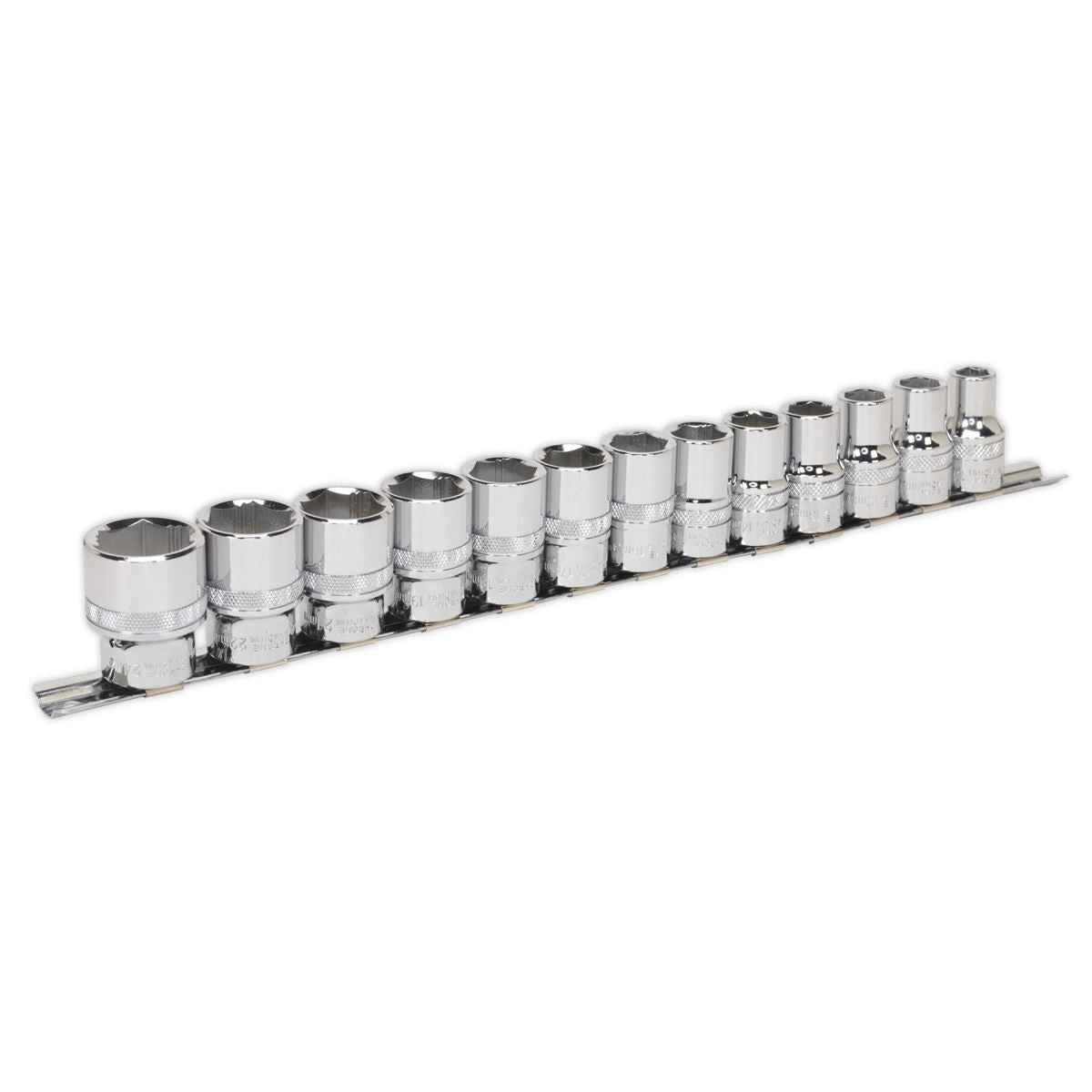 Sealey Socket Set 13pc 1/2"Sq Drive Lock-On 6pt Metric AK2742