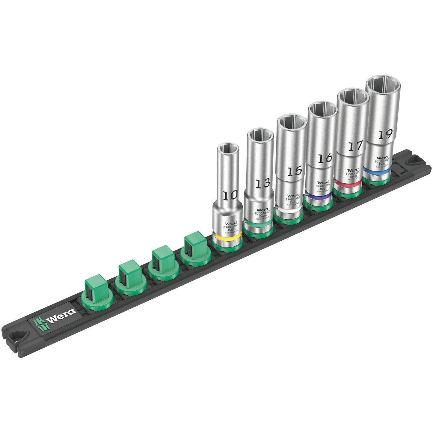 Wera Magnetic Socket Rail C Deep 1 Zyklop 8790 C 1/2" 9Pc 005470