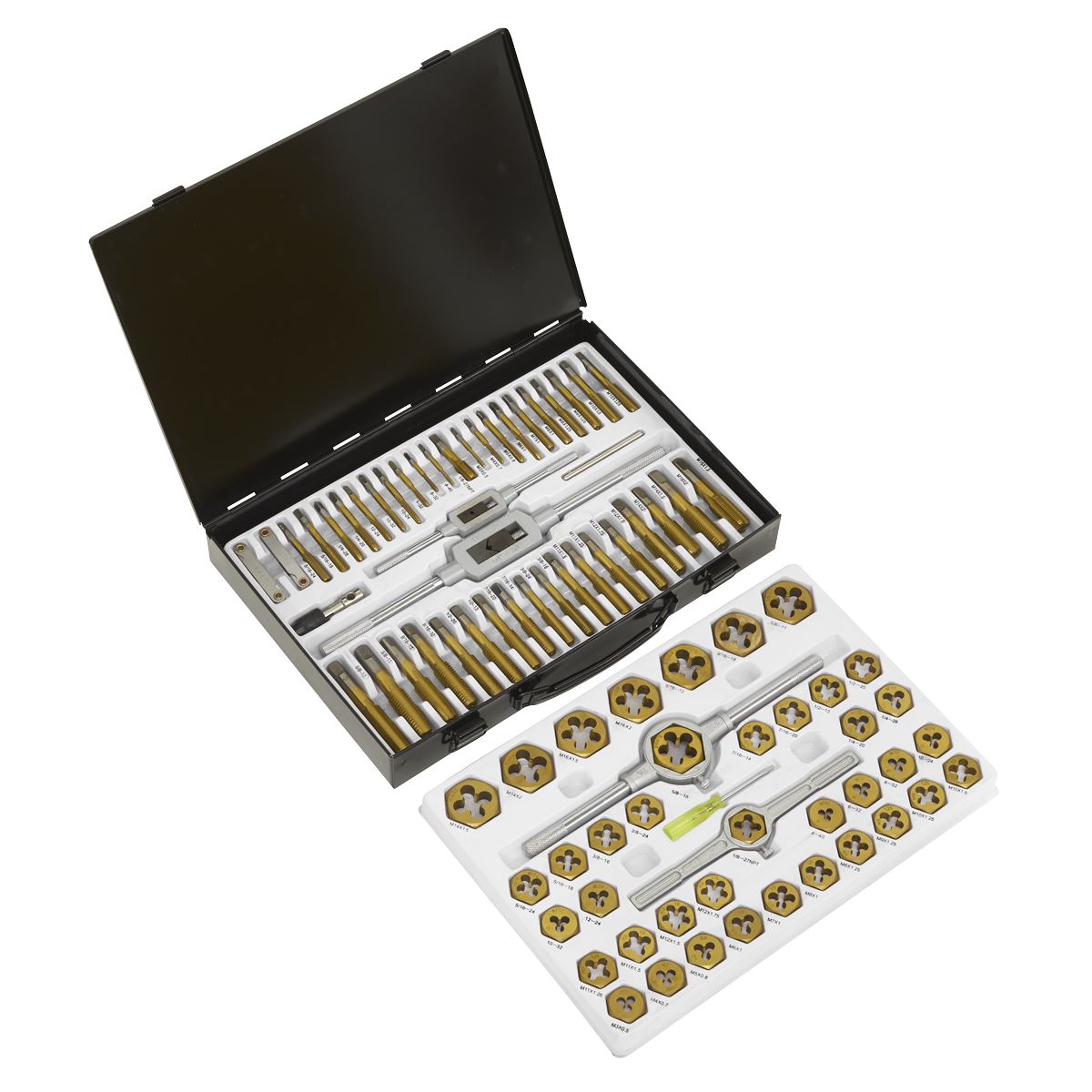 Sealey Tap & Die Set Hexagonal Metric & Imperial 86pc AK3086HIM