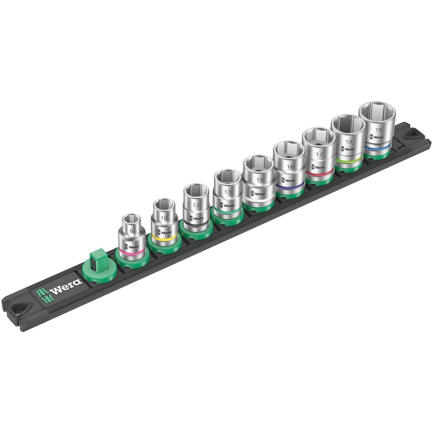 Wera Magnetic Socket Rail B 4 Zyklop 8790 B 3/8" 9Pc 005430