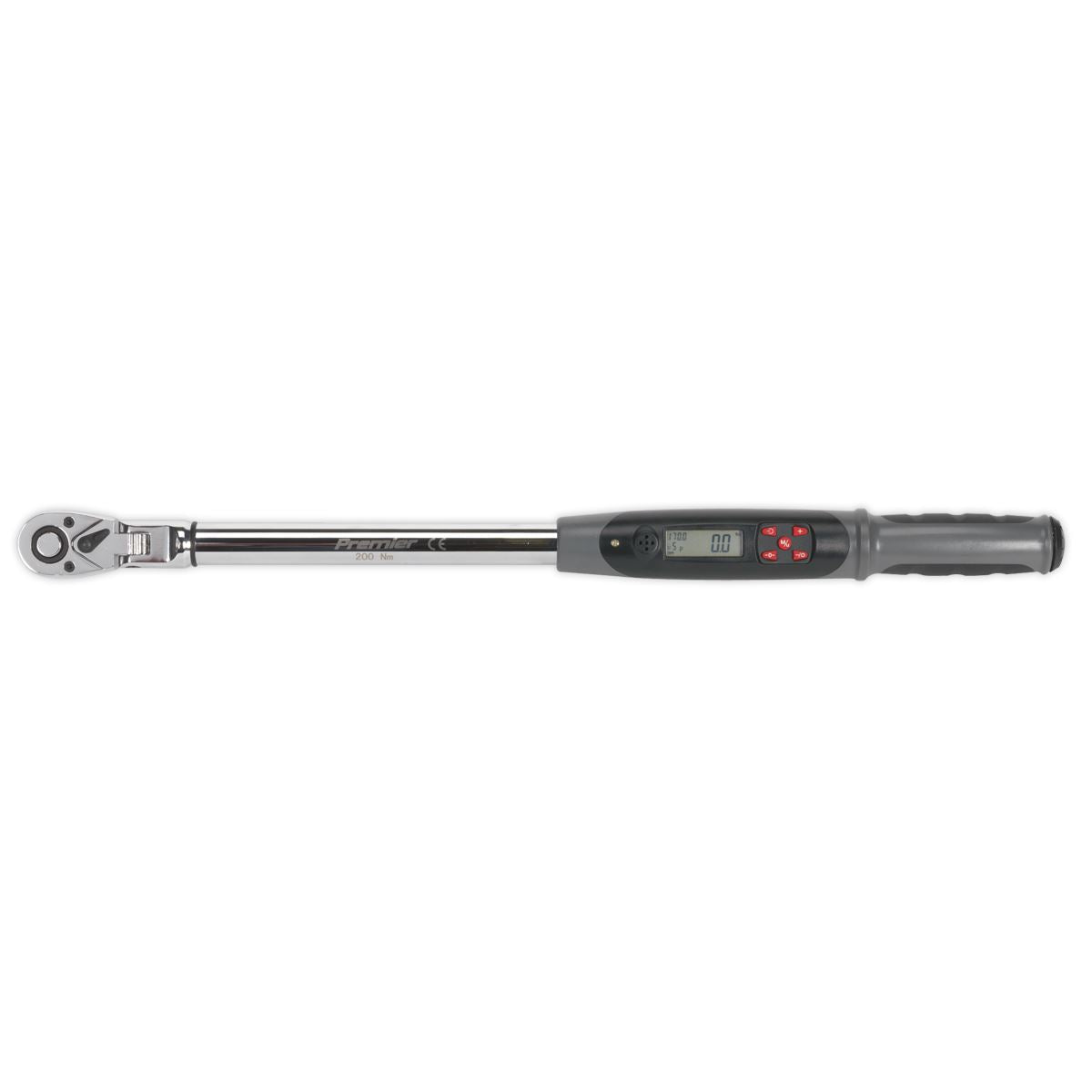Sealey Angle Torque Wrench Flexi-Head Digital 1/2"Sq Drive 20-200Nm STW309