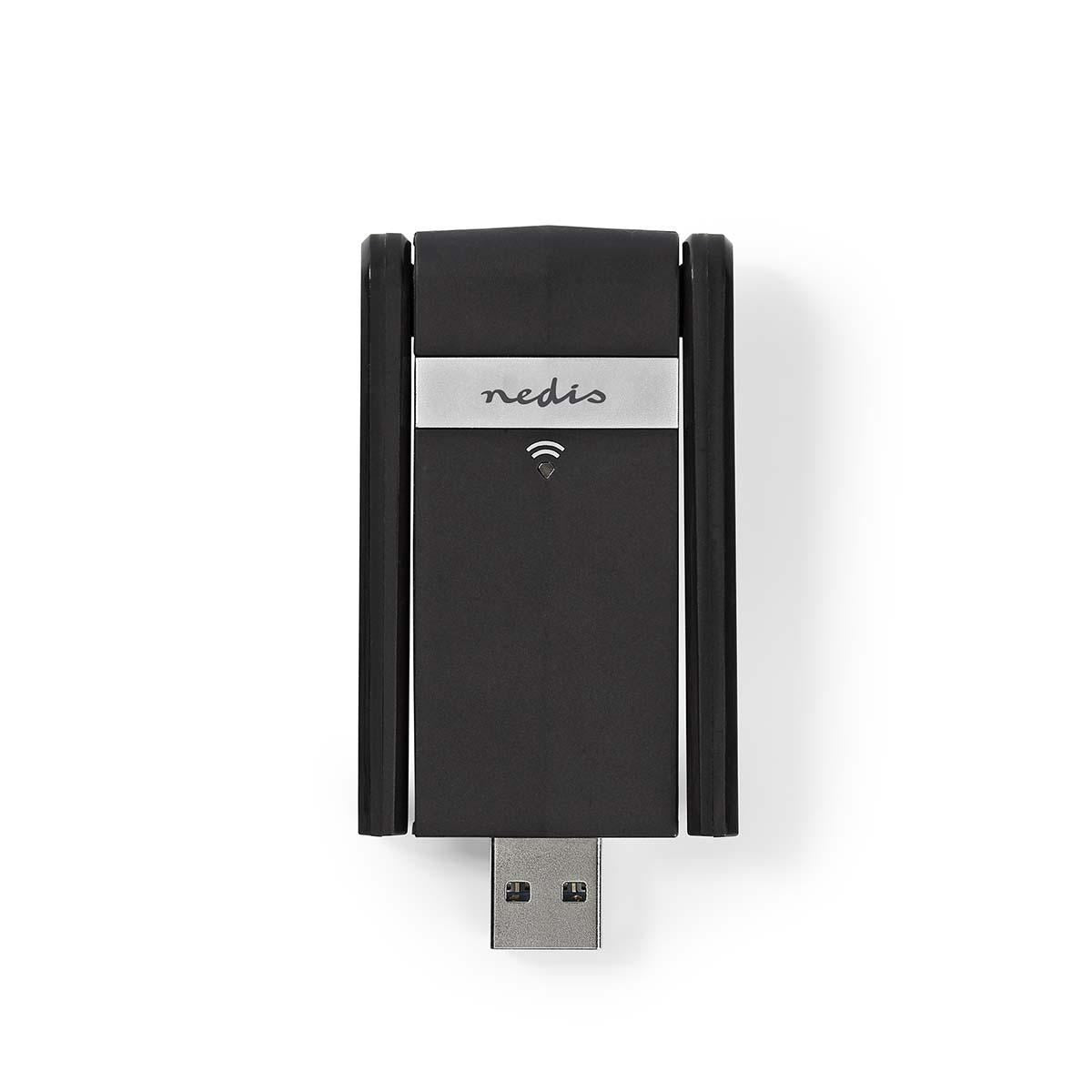 Nedis Network Dongle WiFi AC1200 2.4/5 GHz Dual Band USB3.0 Wi-Fi speed 1200Mbps