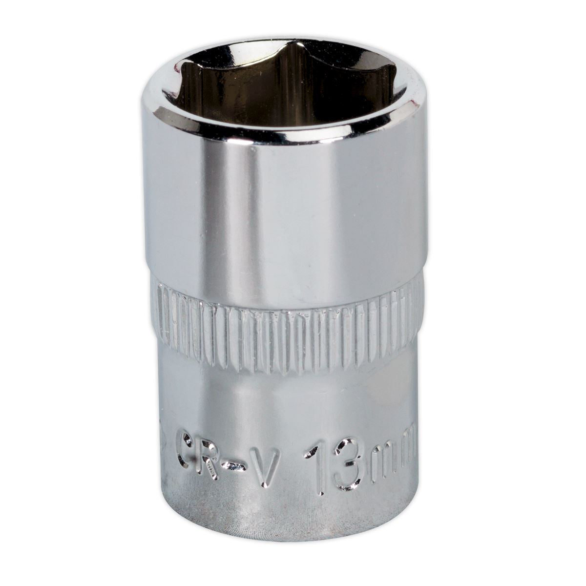 Sealey WallDrive Socket 13mm 3/8"Sq Drive Fully Polished SP3813