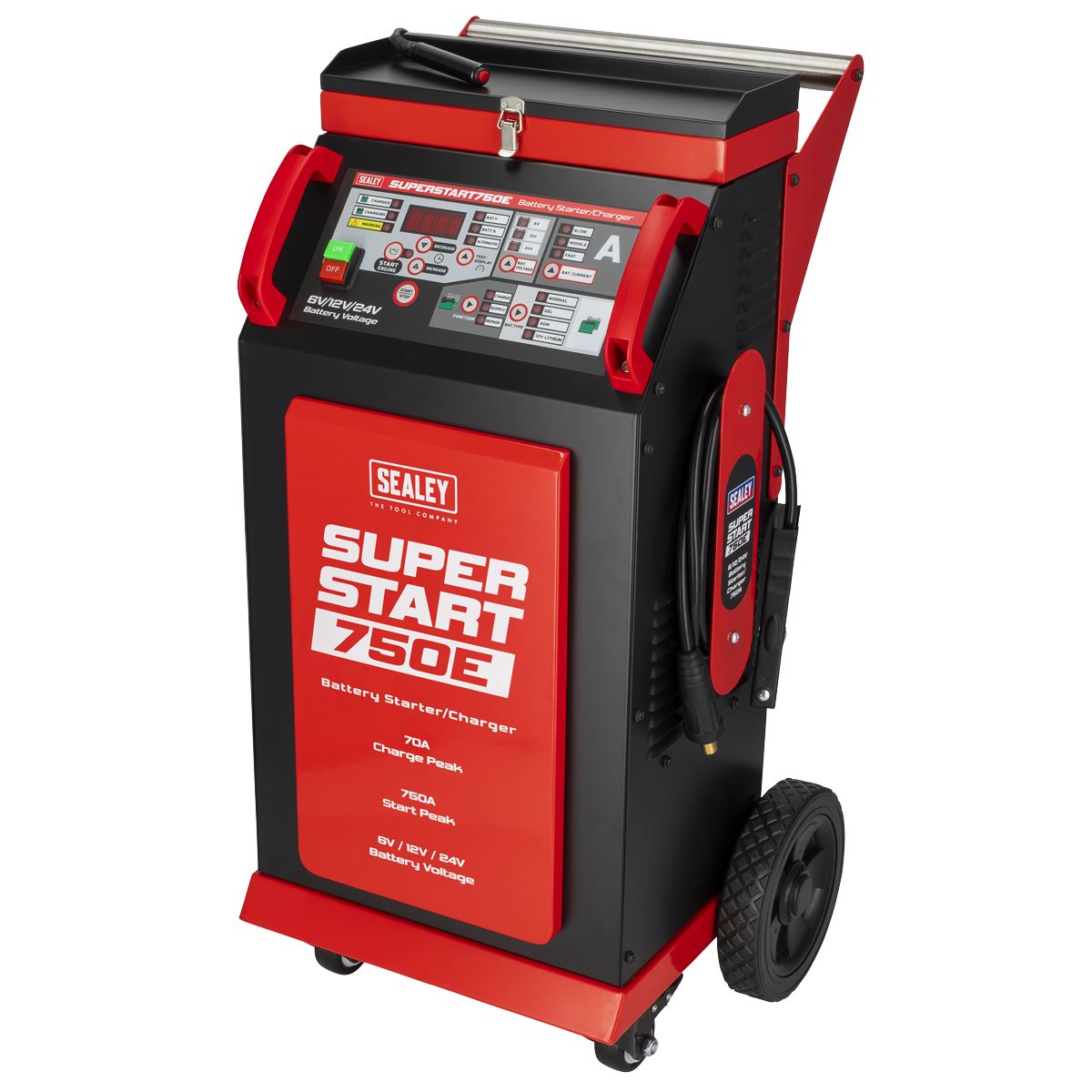 Sealey 6/12/24V Battery Starter/Charger 750A SUPERSTART750E