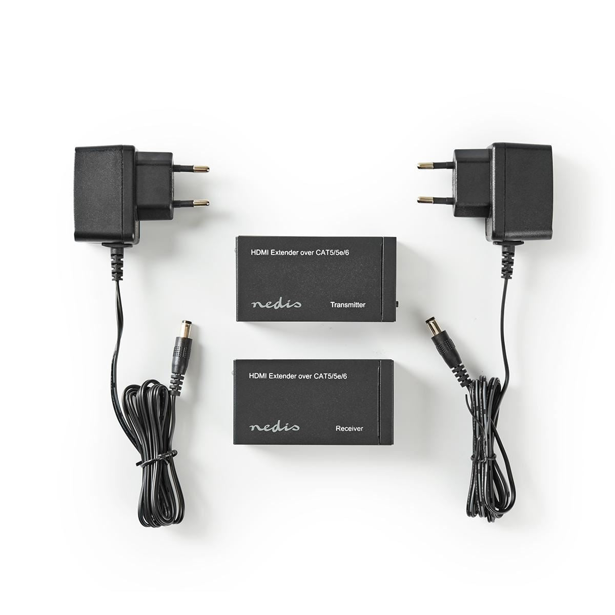 Nedis HDMI Extender Over Cat6 up to 60m 1080p 1.65 Gbps Anthracite - VREP3450AT