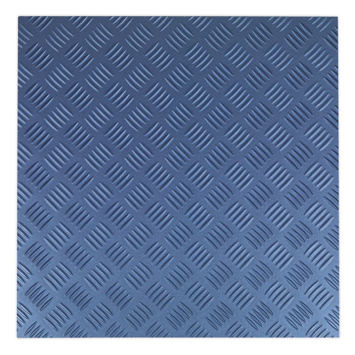 Sealey Vinyl Floor Tile with Peel & Stick Backing -Blue Tread Pk 16 FT1B