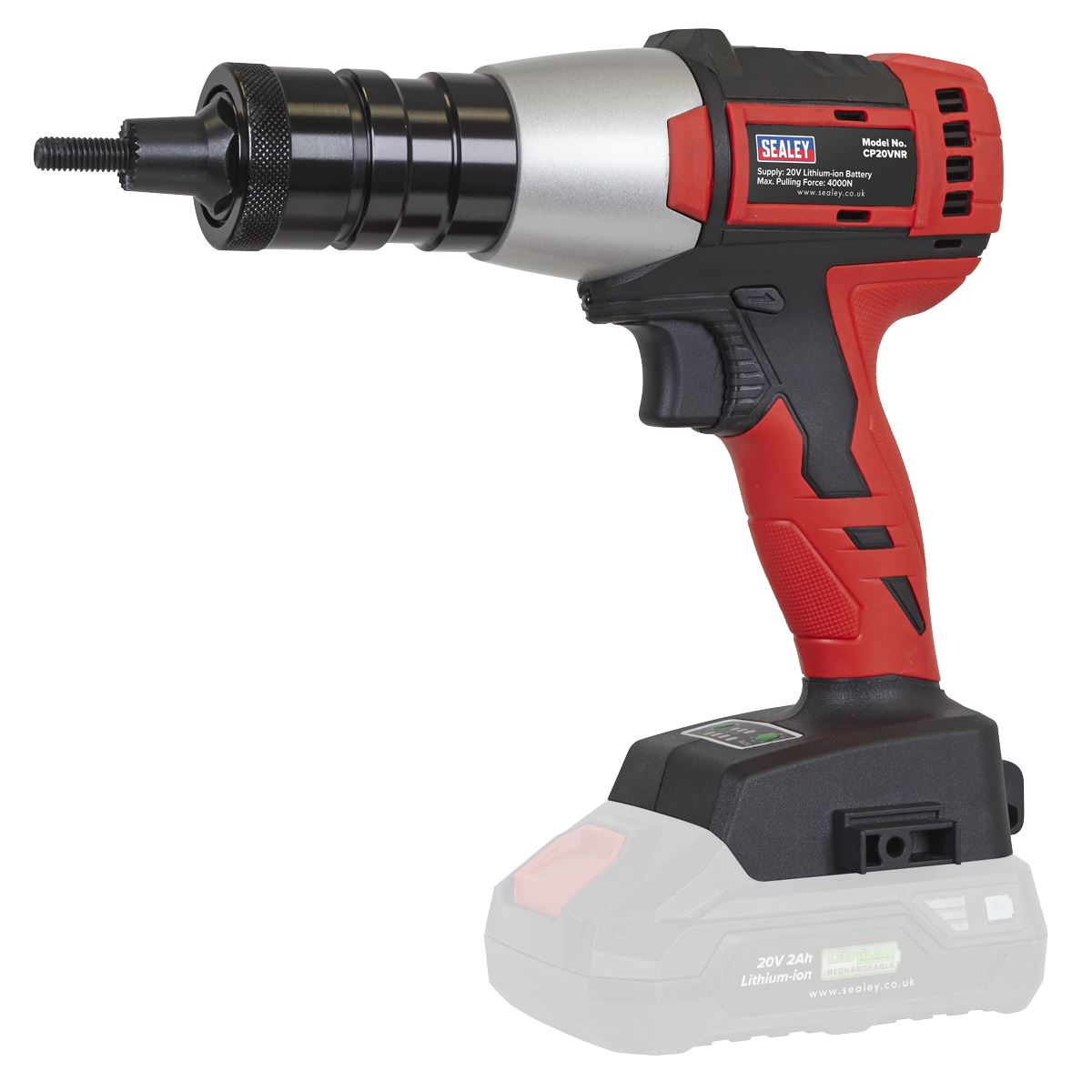 Sealey Brushless Cordless Nut Riveter 20V SV20 Series - Body Only CP20VNR