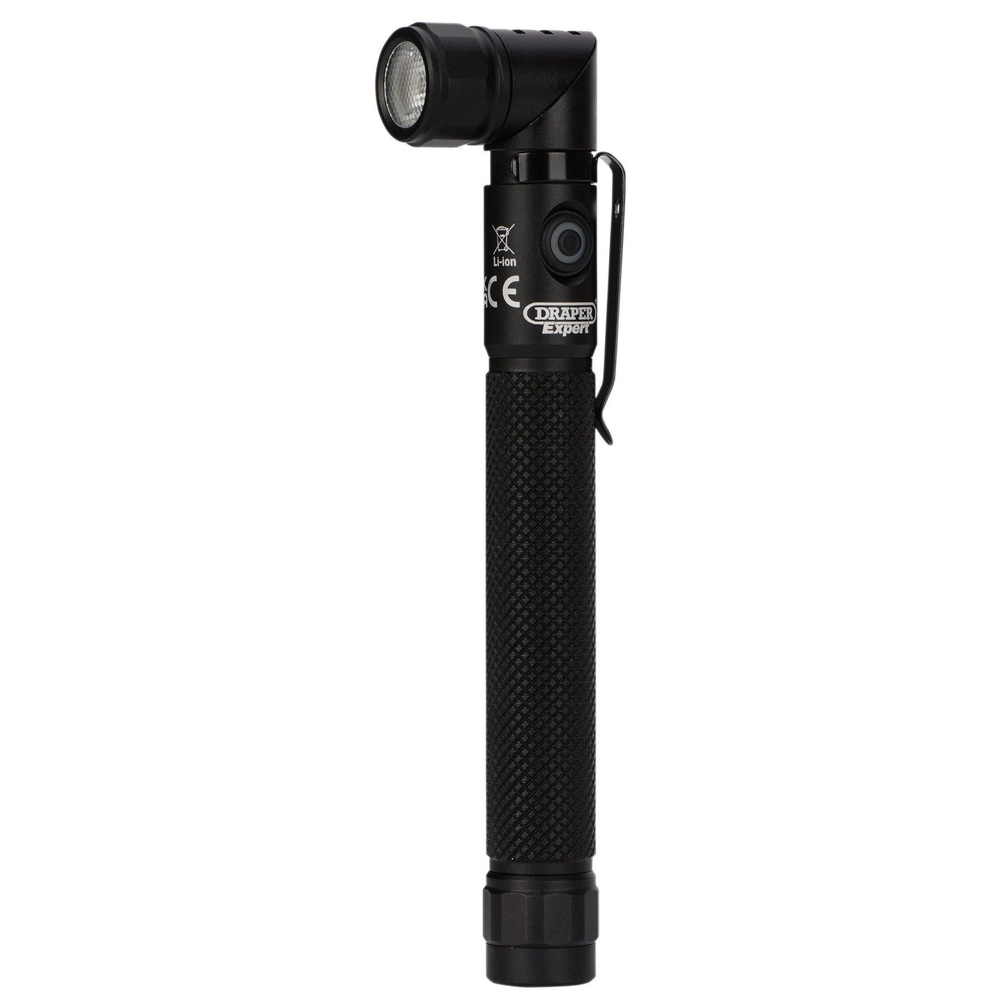 Draper Expert SMD LED USB Rechargeable Adjustable Head Torch, 3.5W, 350 Lumens