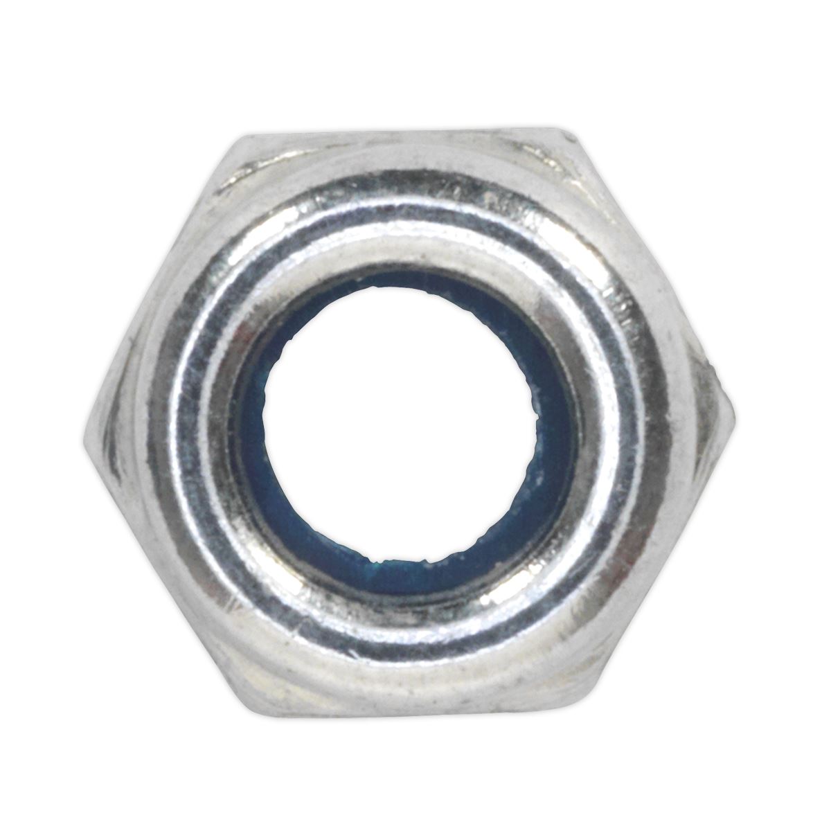 Sealey Nylon Locknut M4 Zinc Pack of 100 NLN4