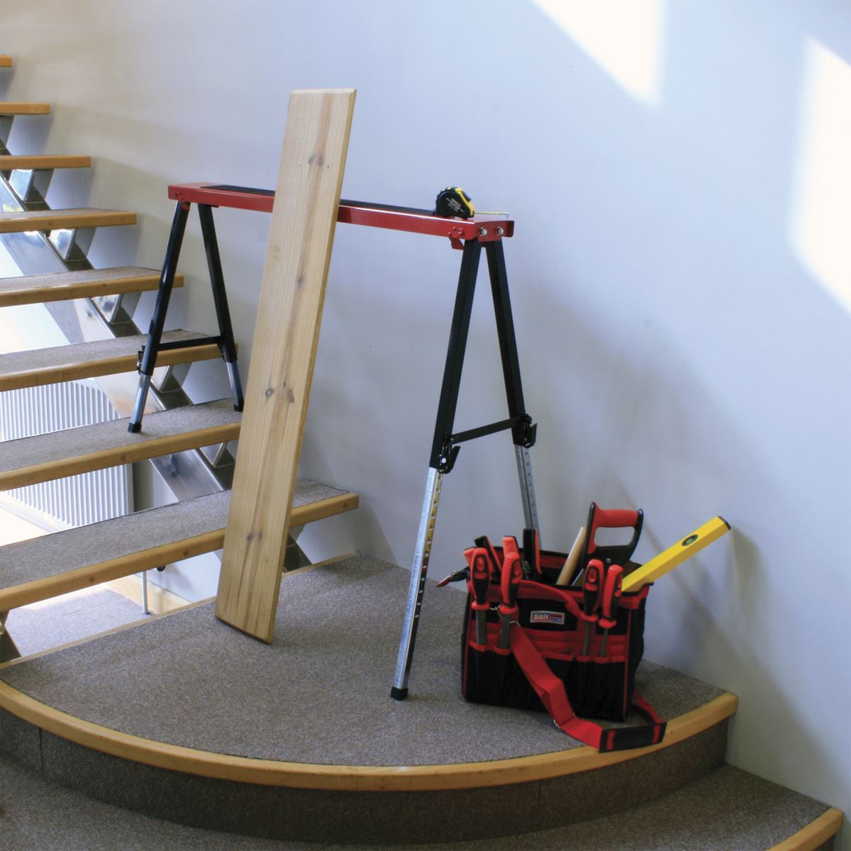 Sealey Fold Down Trestle with Adjustable Legs - Pair FTAL12