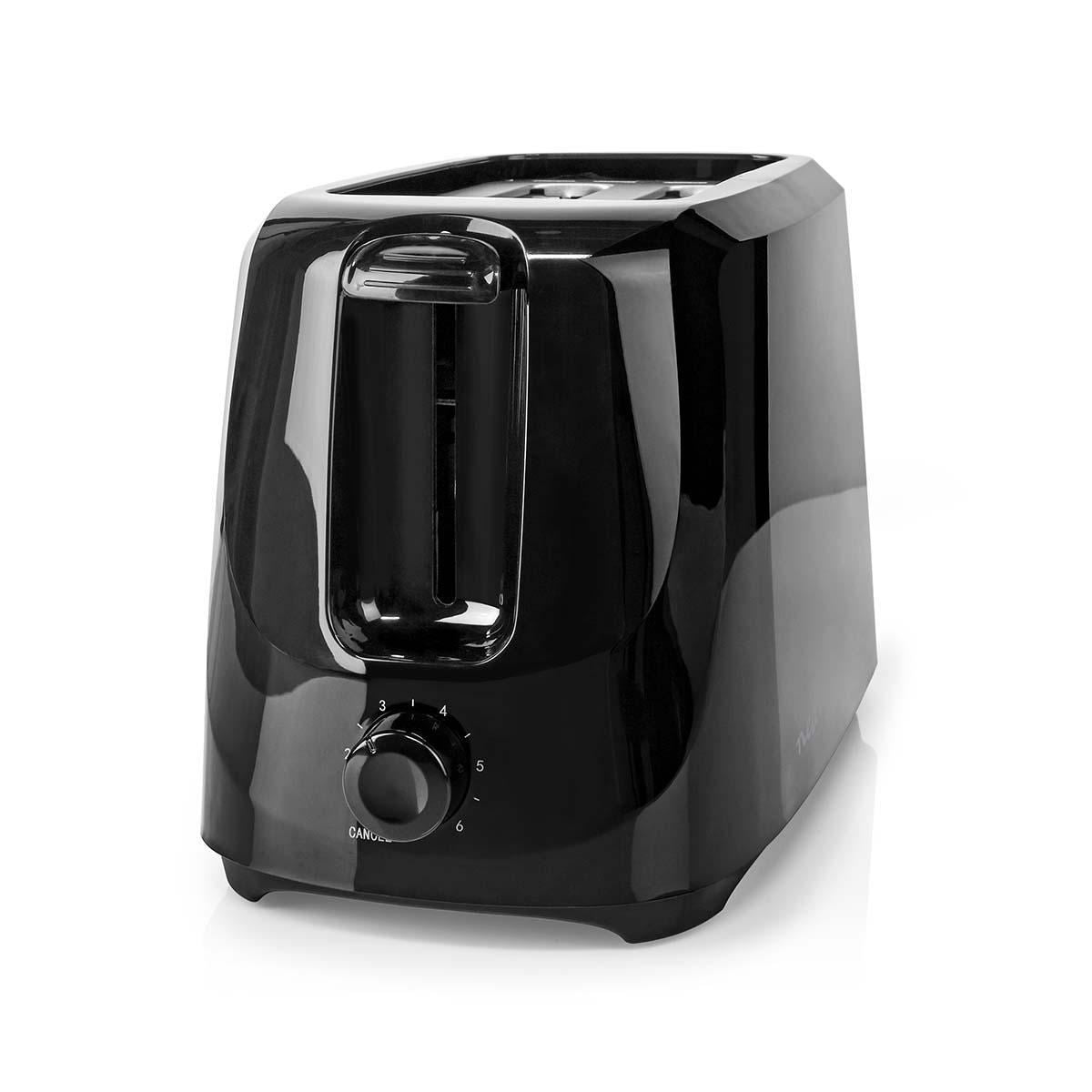 Nedis Toaster 2 Slots with 6 Browning levels Black - KABT150EBK