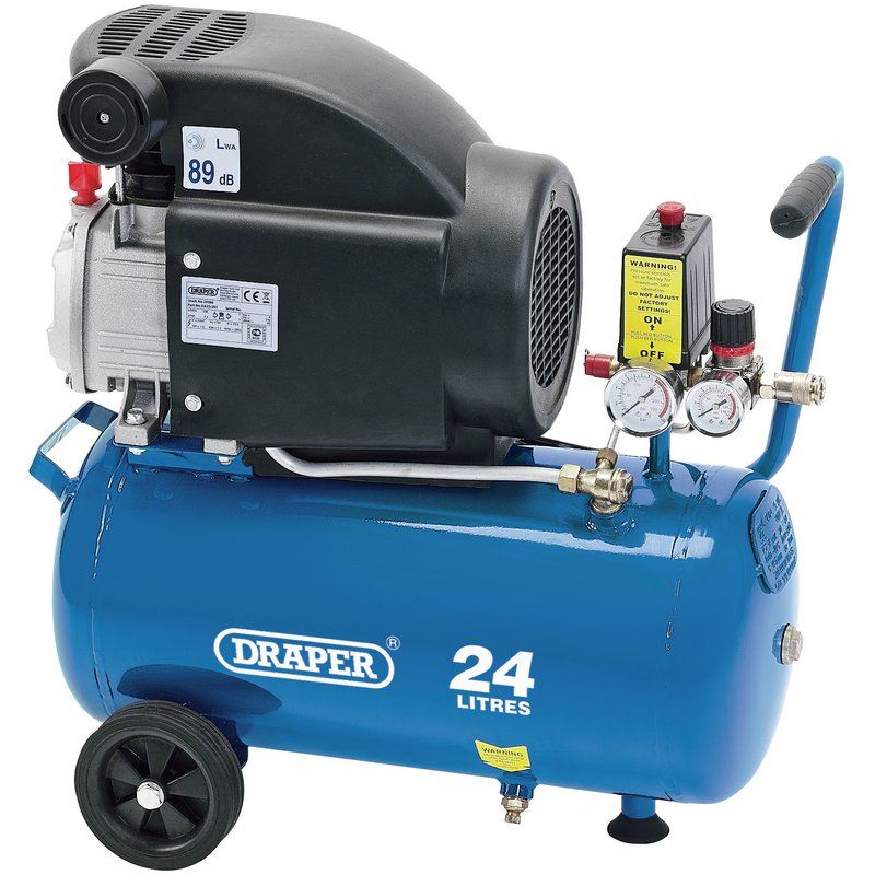 Draper Air Compressor, 24L, 1.5kW DA25/207 - 24980