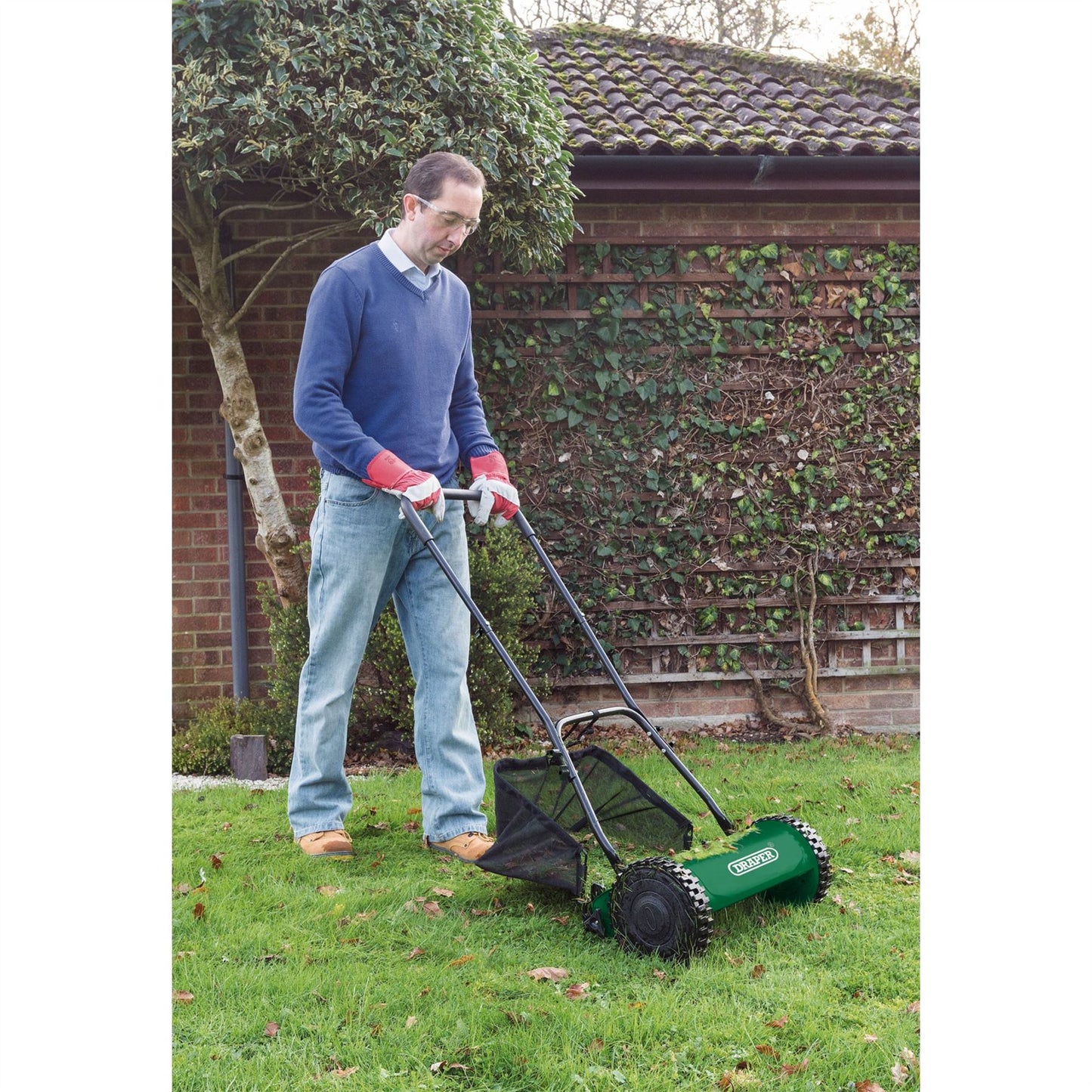 Draper Hand Lawn Mower (380mm) - 84749