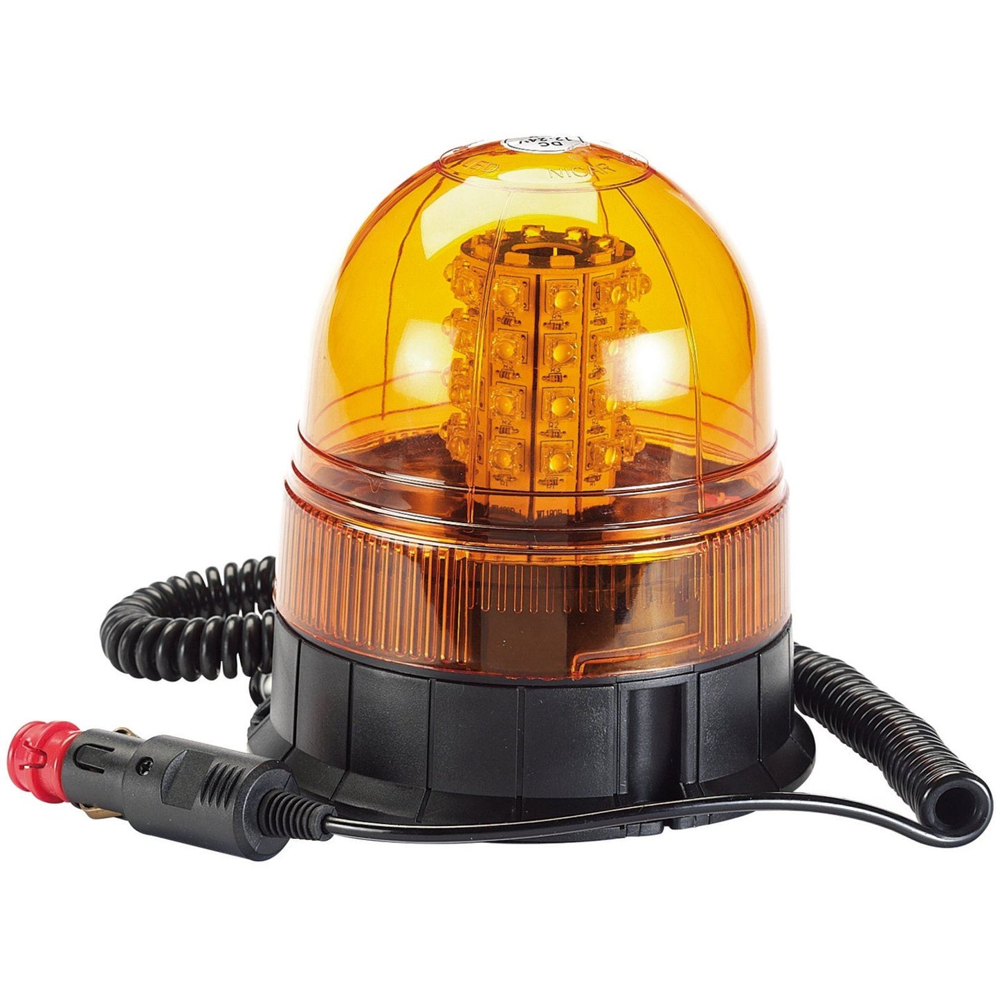 Draper 12v/24v Rotating Flashing LED Amber Beacon Magnetic Base Light, 63881
