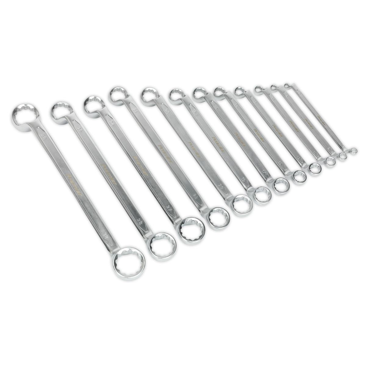 Sealey Offset Double End Ring Spanner Set 12pc Metric AK6328