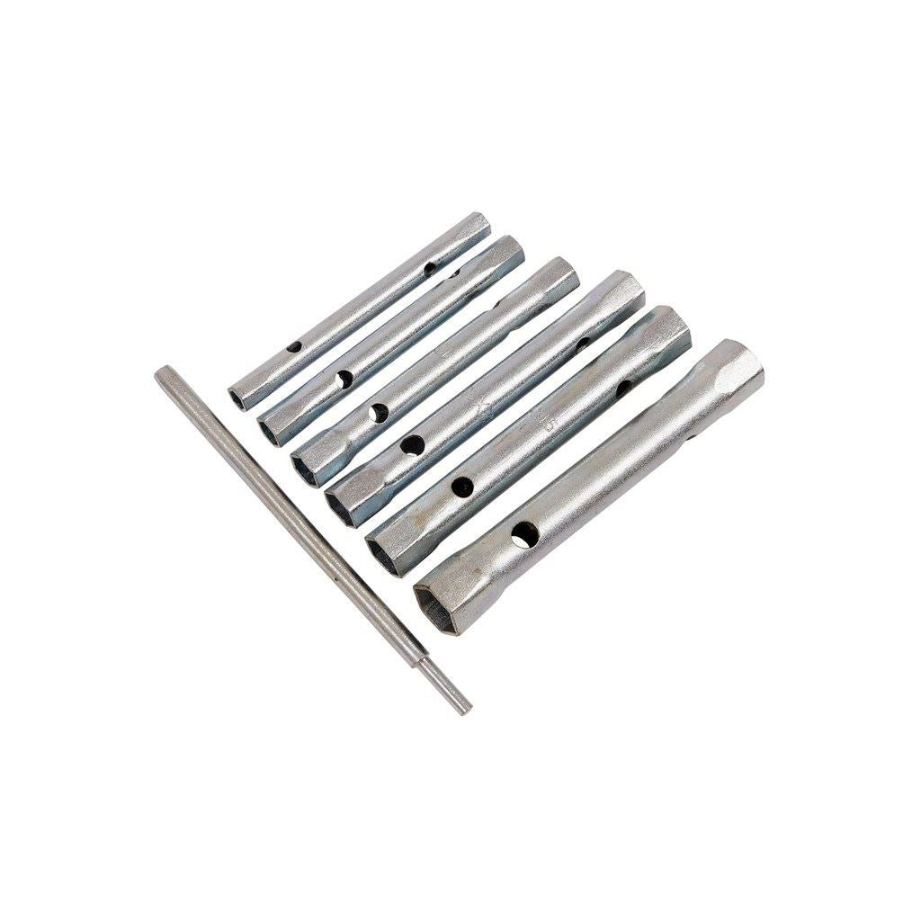 6x Tubular Box Wrench Set 6mm To 17mm Tube Spanners Deep Metric Socket Set - K1150