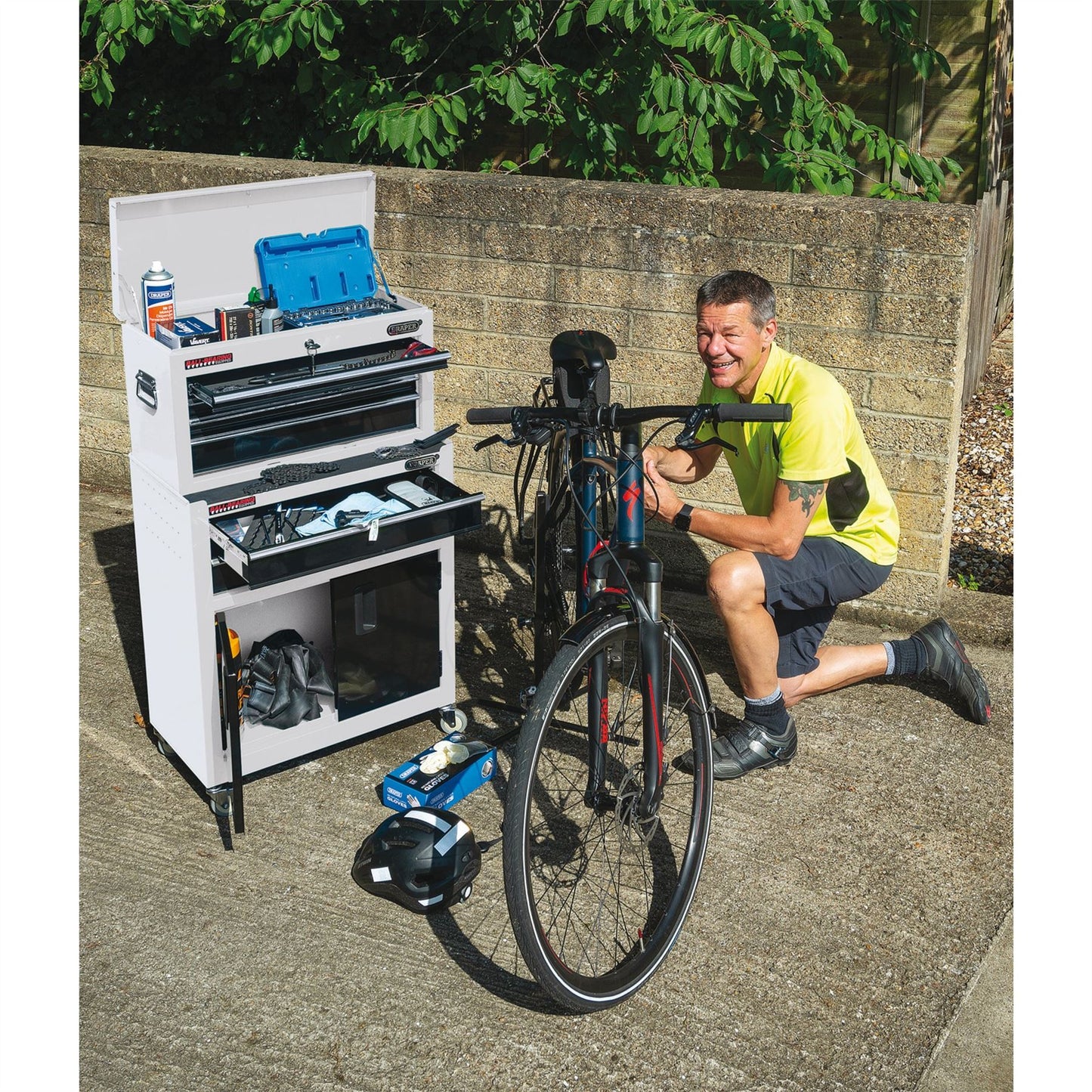 Draper 24" Combined Roller Cabinet and Tool Chest (6 Drawers - 19576